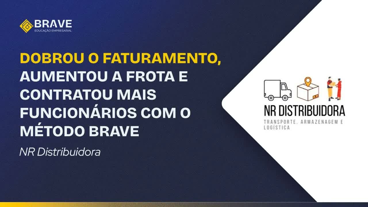 NR Distribuidora · depoimento em vídeo