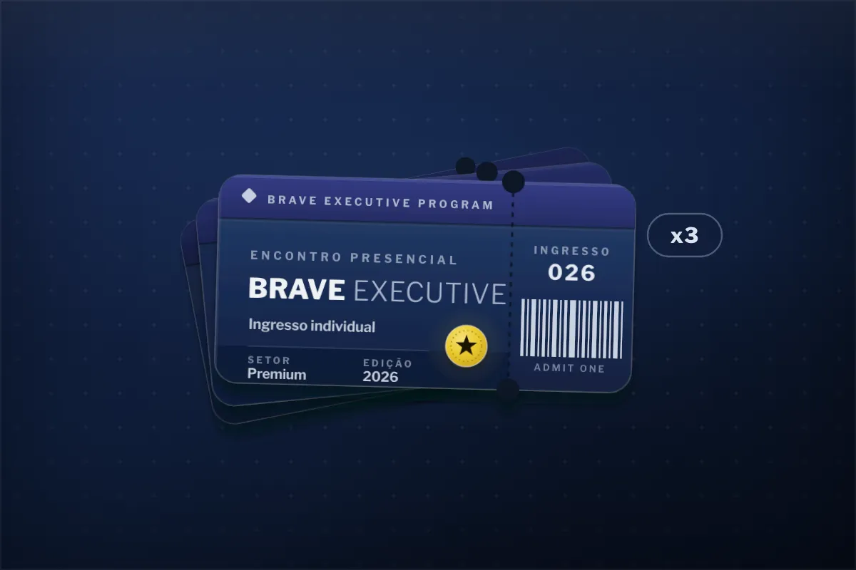 Ilustração do bônus 3 ingressos para o Brave Executive Program